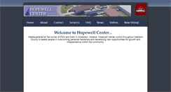 Desktop Screenshot of hopewellcenter.org